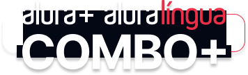 logo da combo da juncao alura+ e alura lingua